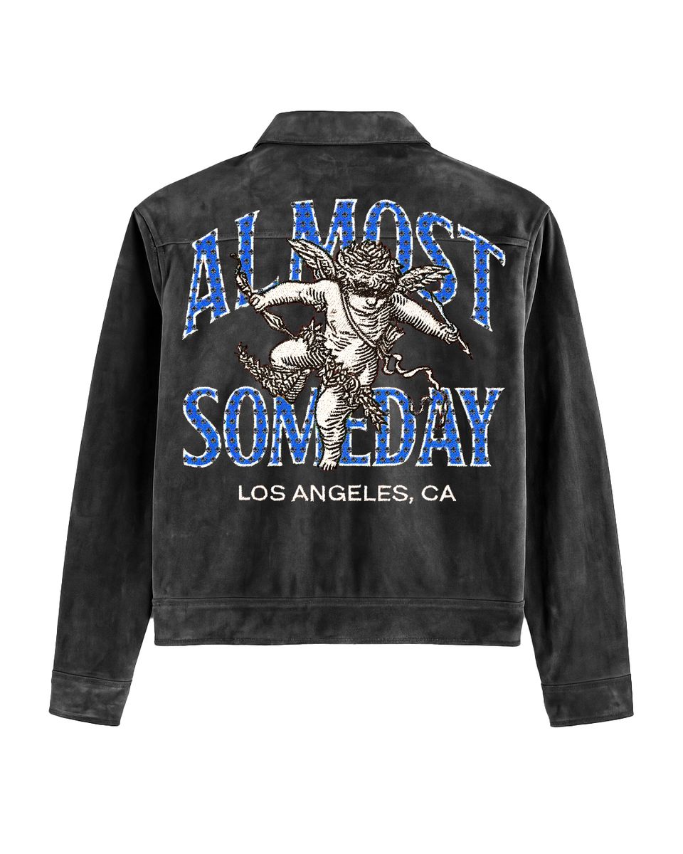 ALMOST SOMEDAY UPSCALE VELOUR SWEATER
