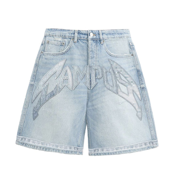 Campus Goods Applique Denim Jort