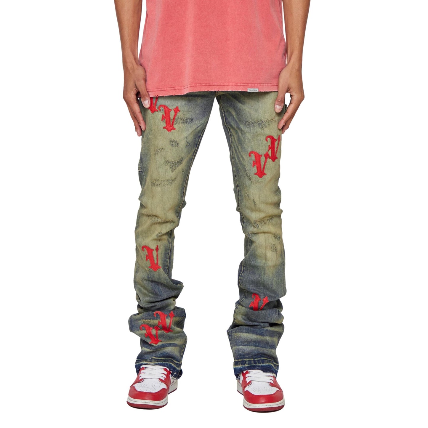 VALABASAS V-MINIMAL DENIM SUPER STACKED