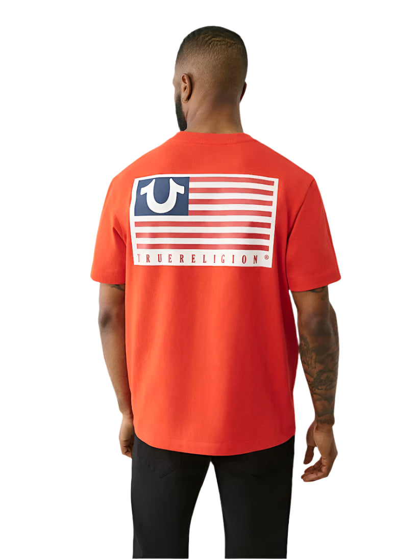 TRUE RELIGION SS HS FLAG TEE