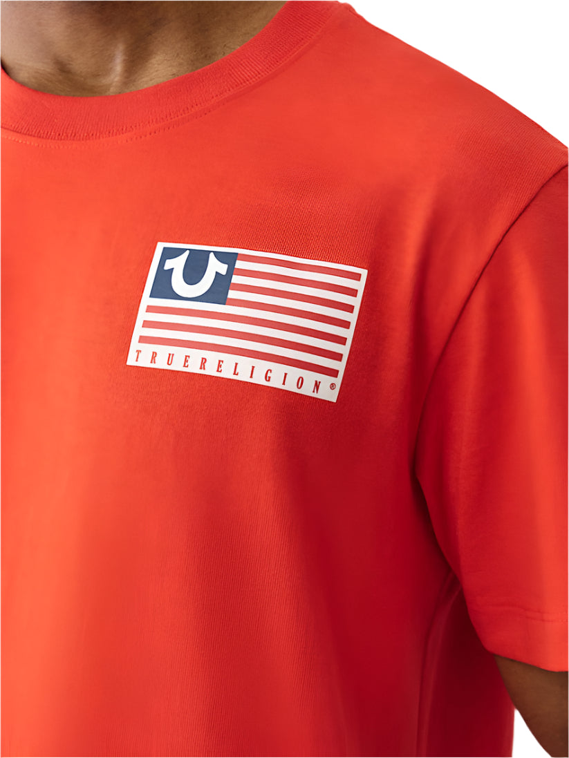 TRUE RELIGION SS HS FLAG TEE