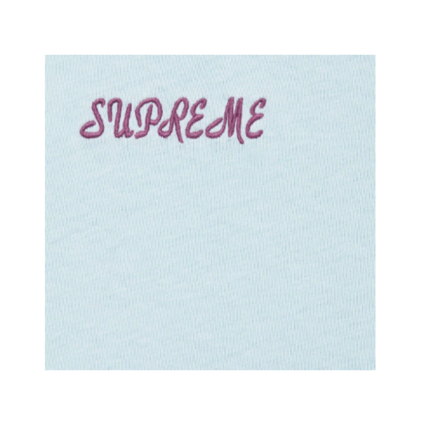 SUPREME Washed Script Short-Sleeve Top 'Blue'
