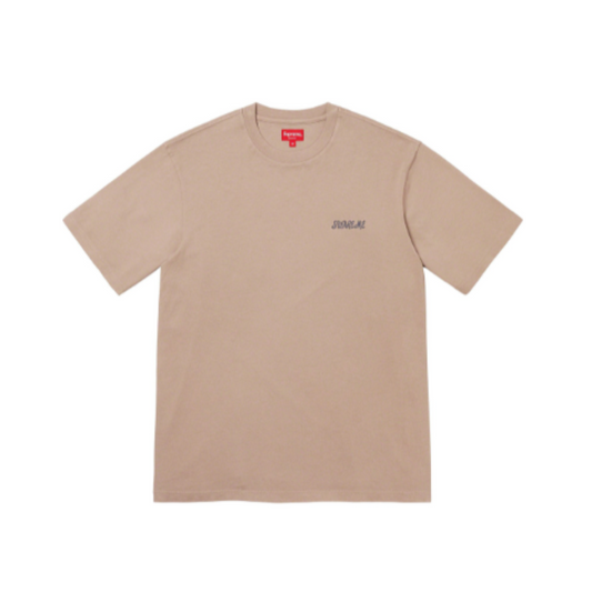 SUPREME Washed Script Short-Sleeve Top 'Brown'