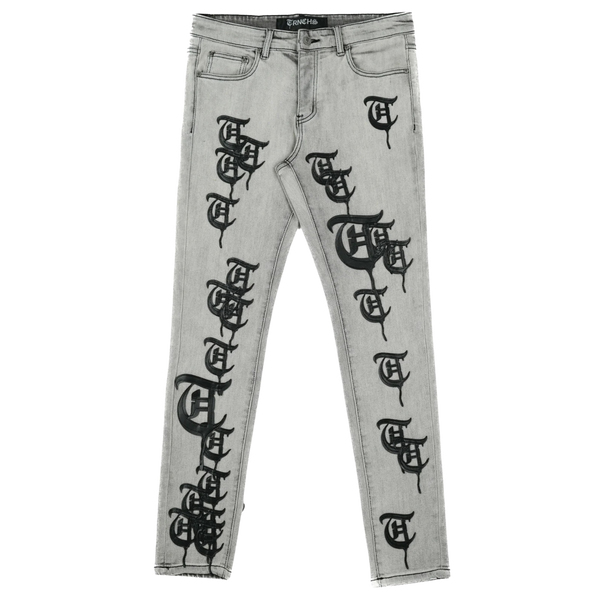 TRNCHS Kalib Light Grey Wash Denim