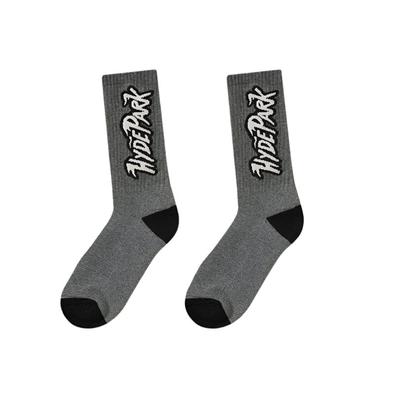 HYDE PARK SOCK-NIGHT LOGO INTARSIA SOCK