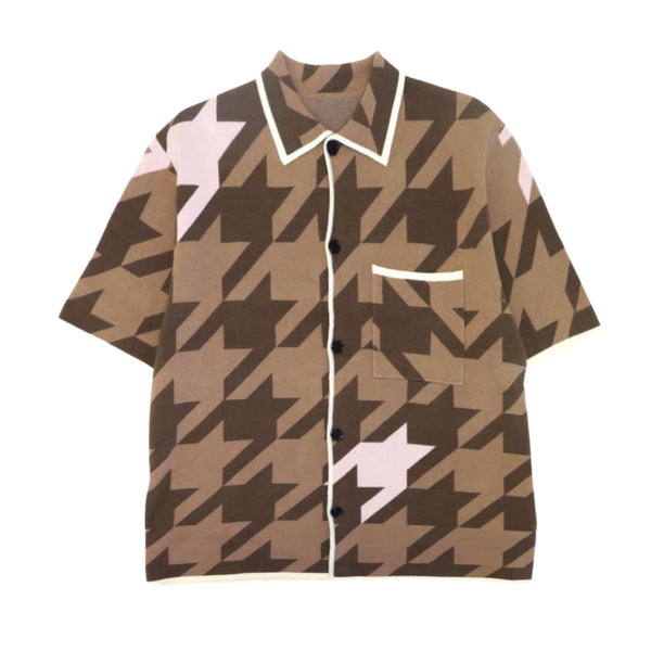 FREE REFILLS CHECKS JACQUARD BUTTON UP