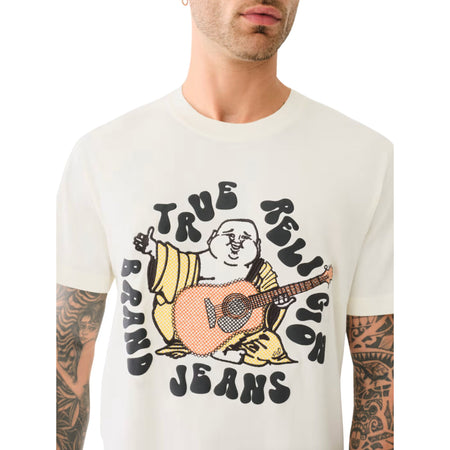 TRUE RELIGION SS CROSS STITCH HIPPIE TEE