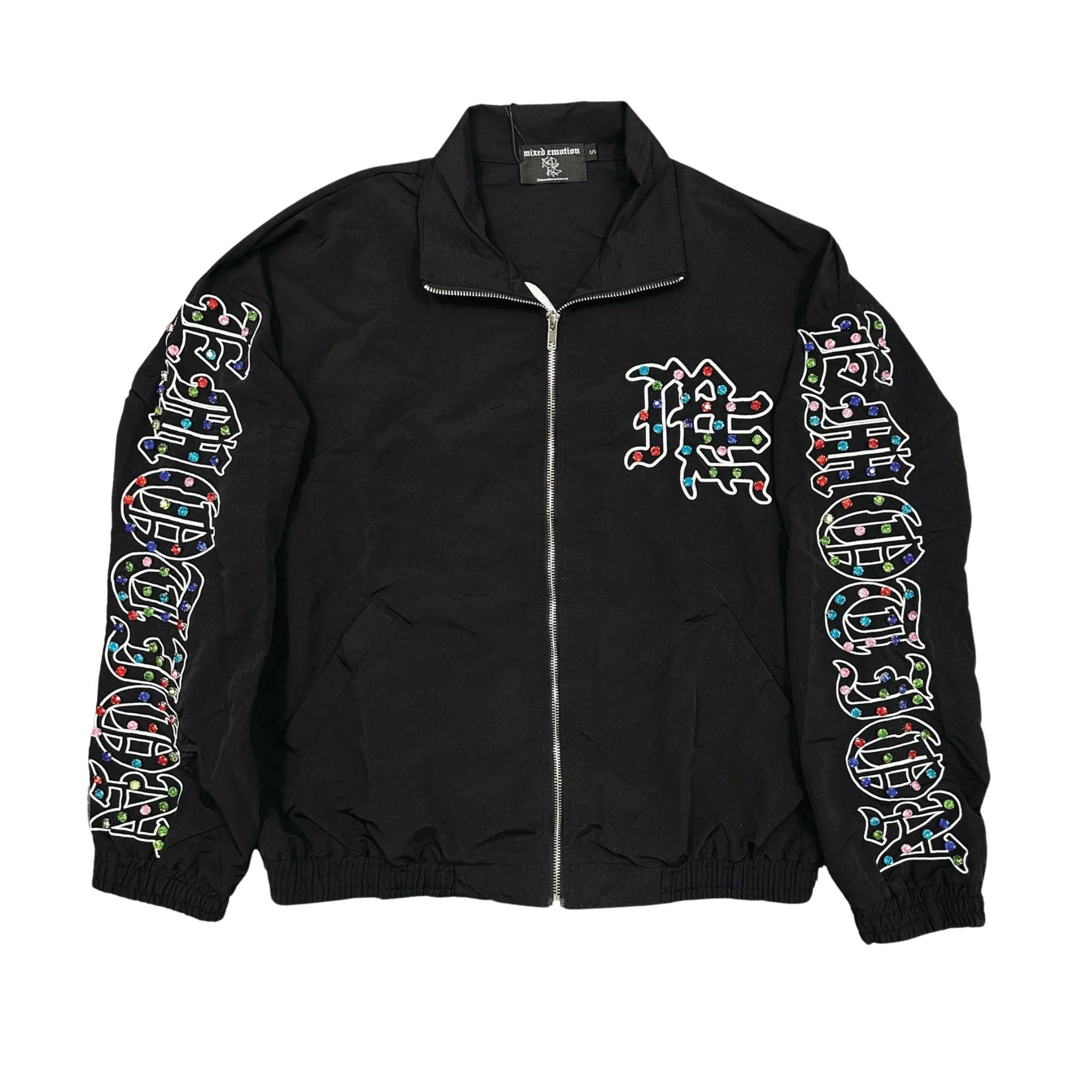 MIXED EMOTION  ME RHINESTONE JACKET