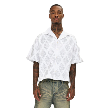 VALABASAS Uplift Button Down White