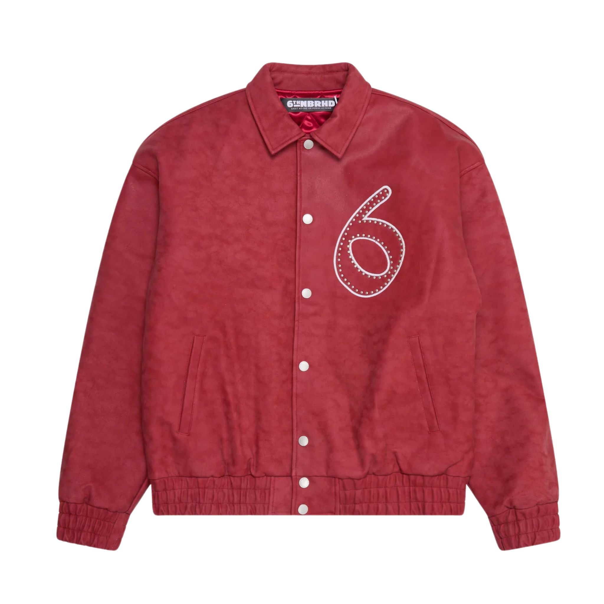 6thNBRHD JACKET "STAR STUDDED" RED