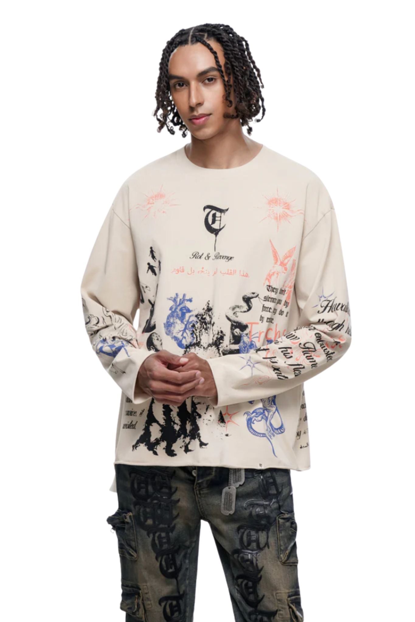 TRNCHS | Field Notes Long Sleeve (White)