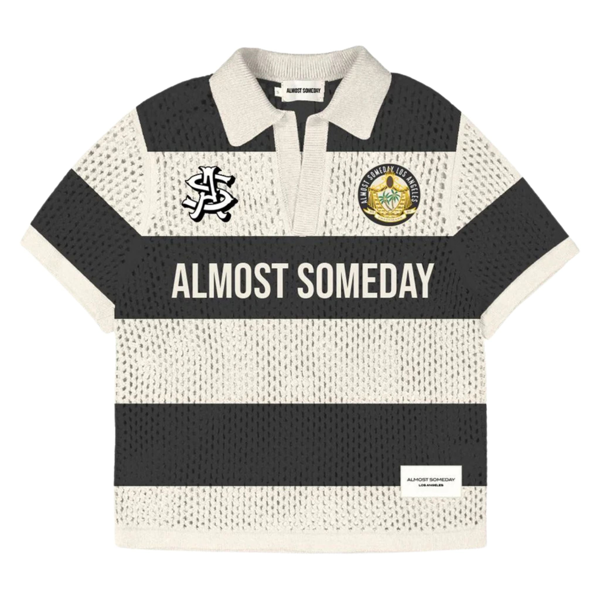 ALMOST SOMEDAY Crochet Knit Polo