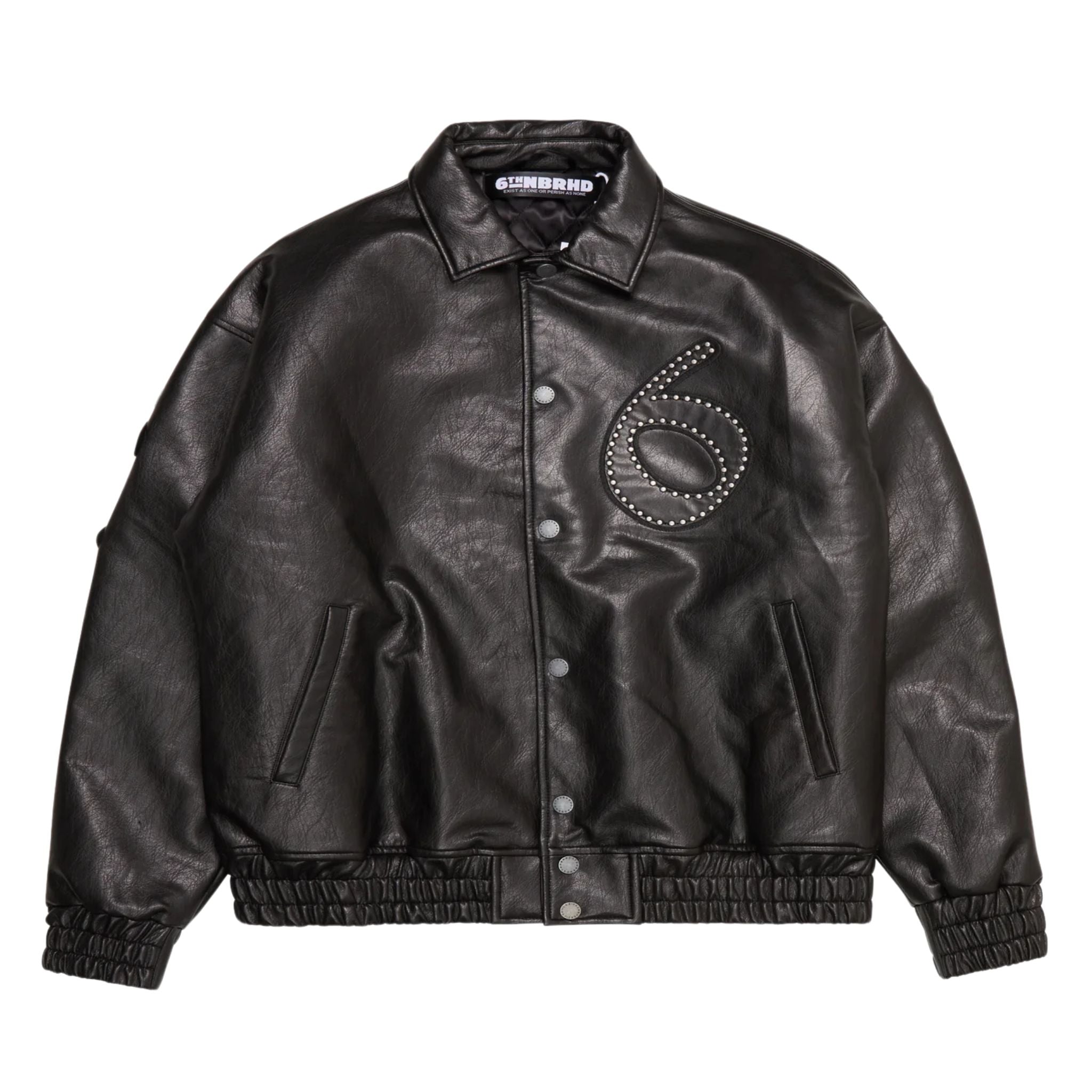 6thNBRHD JACKET "STAR STUDDED" BLACK