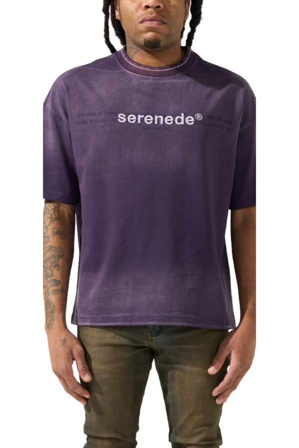 SERENEDE | Skyletter Grape T-shirt