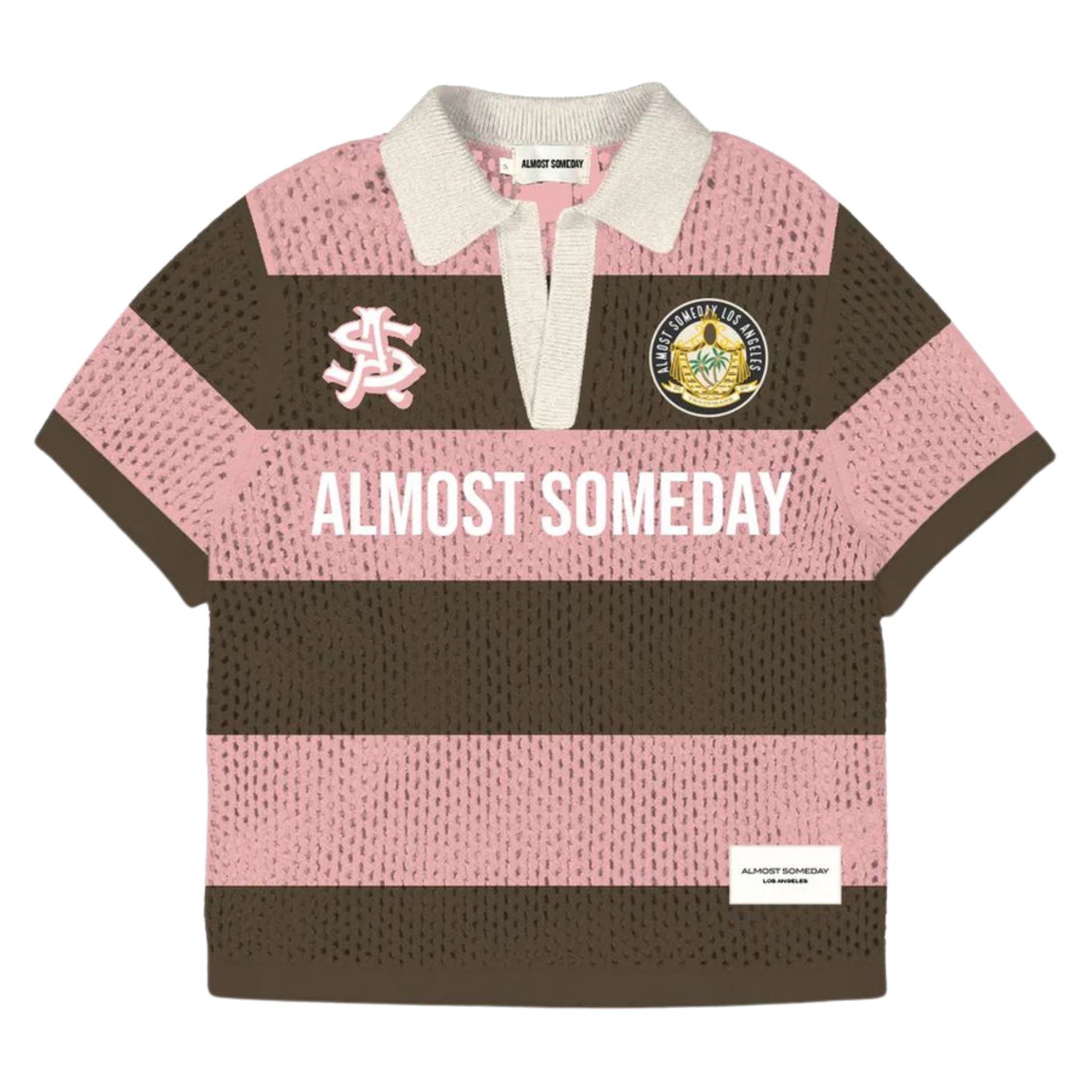 ALMOST SOMEDAY Crochet Knit Polo