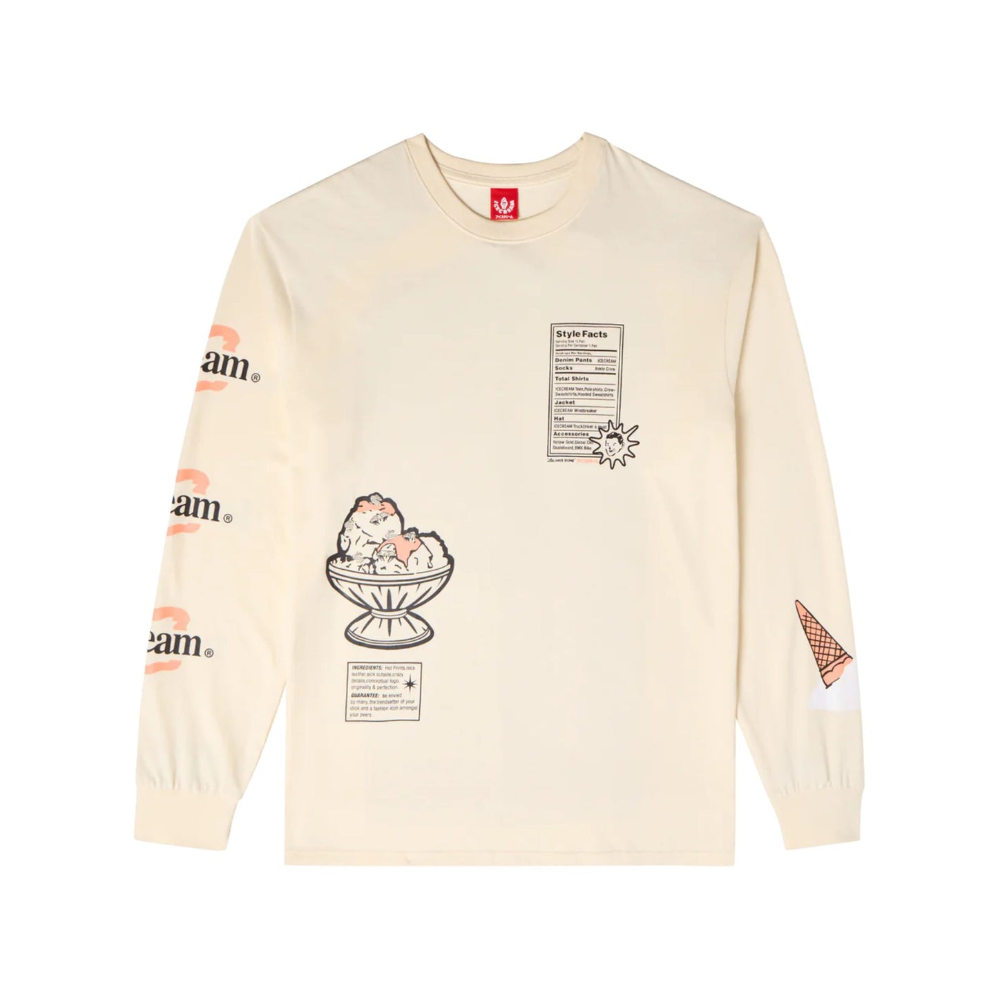 ICE CREAM Style Facts L/S Knit