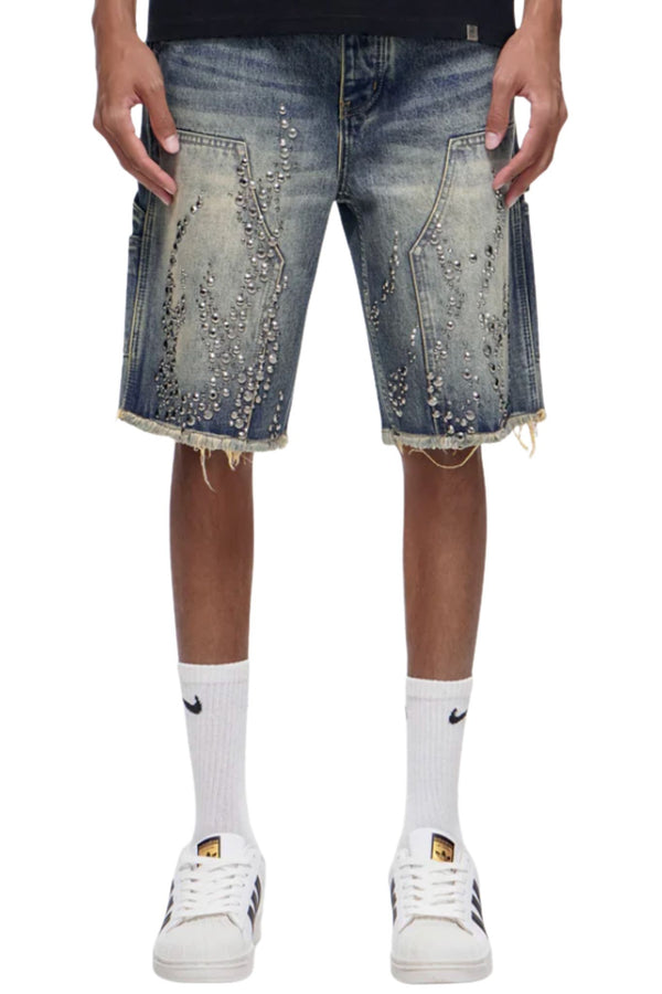 TRNCHS | Shrapnel  Denim Shorts