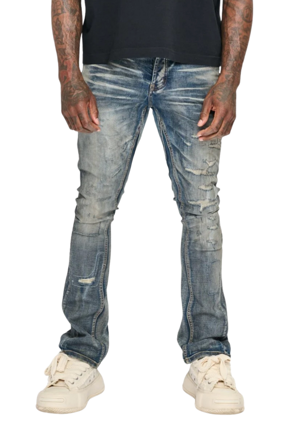 VALABASAS | Hibit Stacked Jeans (Vintage Blue)
