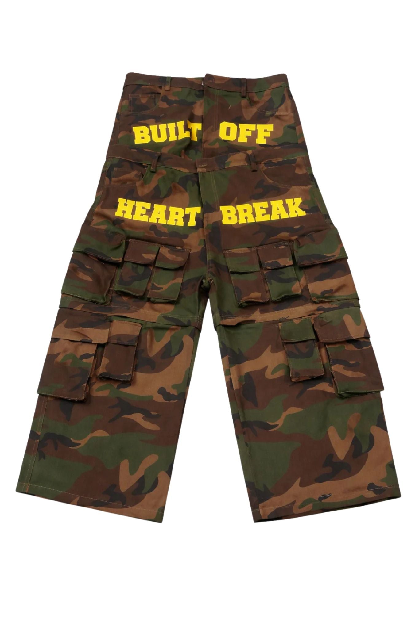 BUILT OF HEARTBREAK | V2 Double Waist Camo Cargo