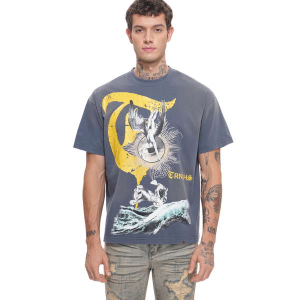 TRNCHS Weight Of Wings Navy Blue Tee