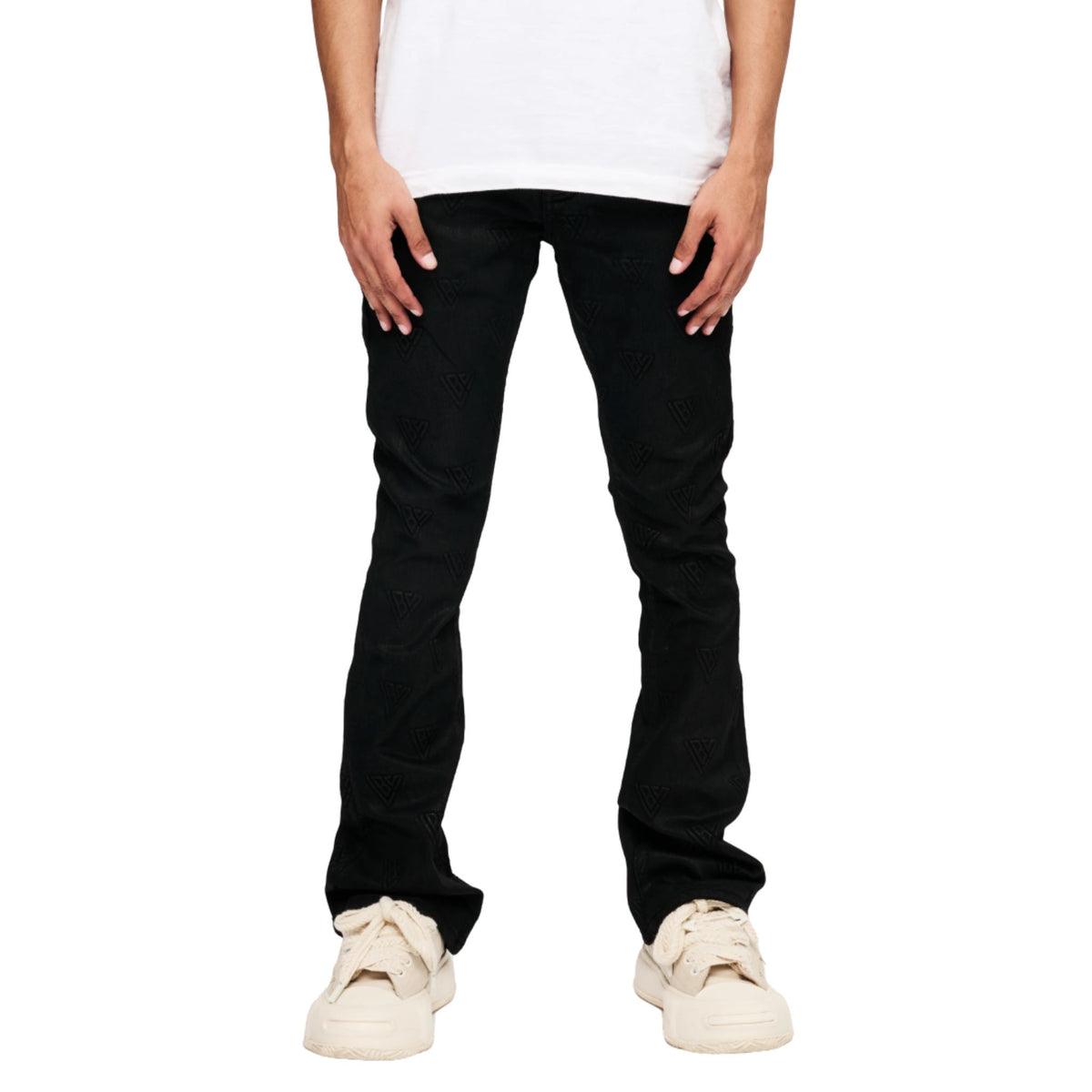 Valabasas Tagged Stacked Flare Jean - Denim | Superior Shop
