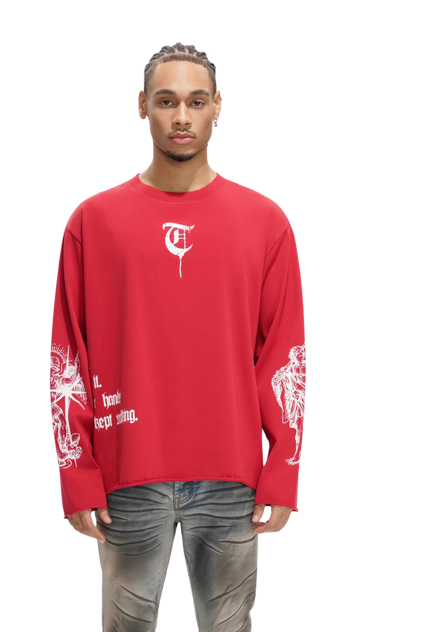 TRNCHS | Built By Blood Long Sleeve (Red)