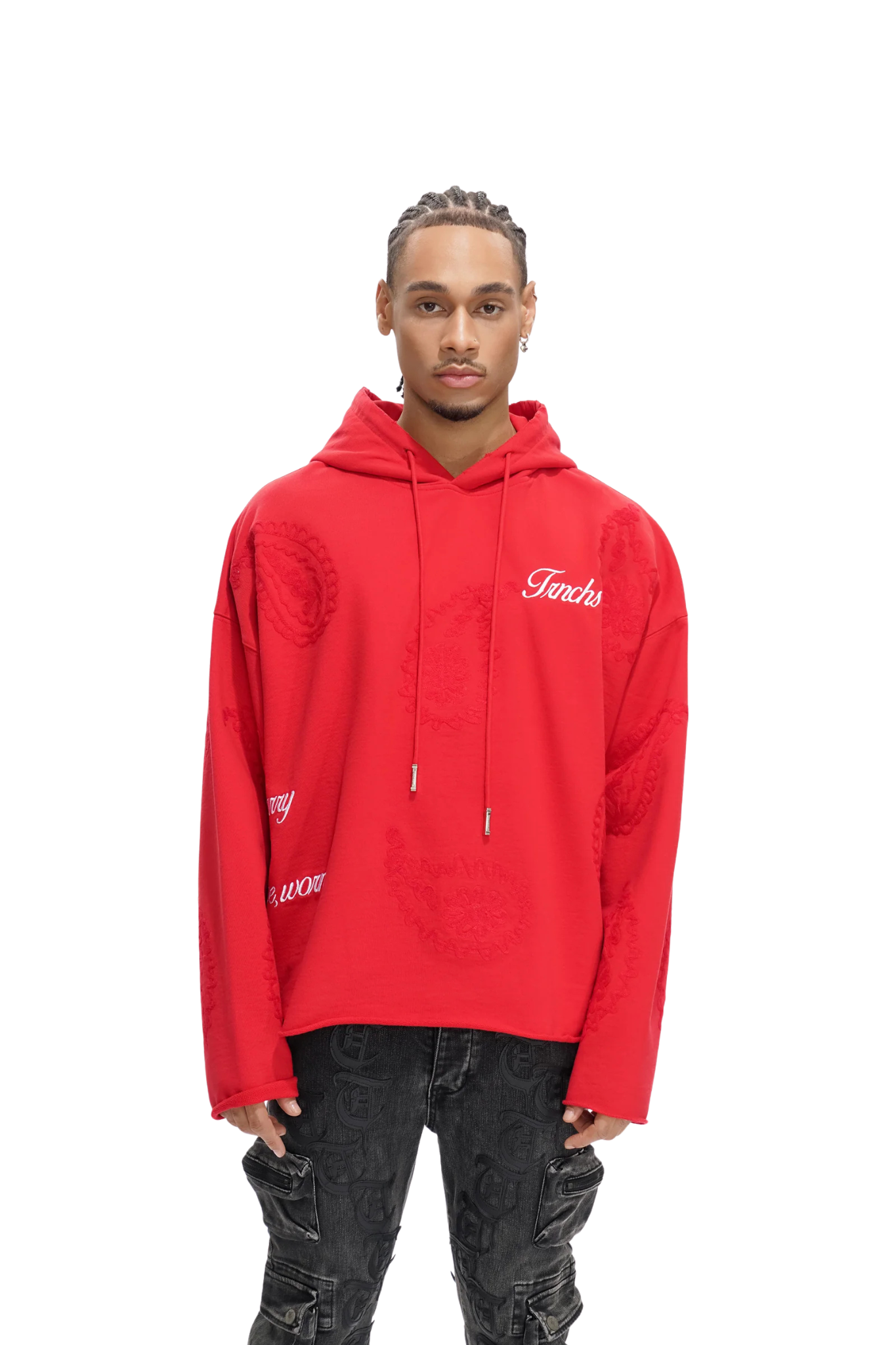 Trnchs | "Paisley Command" Black Hoodie