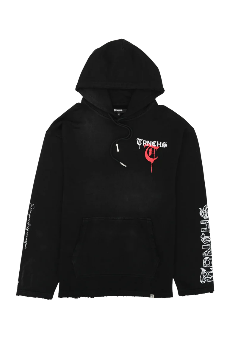 TRNCHS GUIDED GUIDED BY GHOSTS WHITE HOODIE