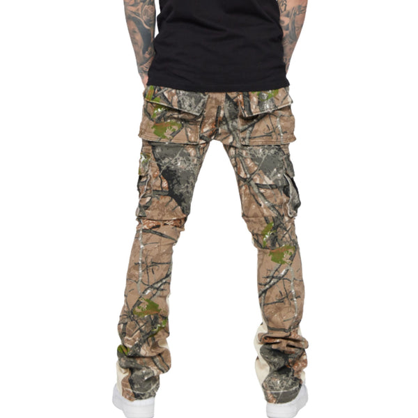VALABASAS | Commander Stacked Flare Jean (Moss Green)