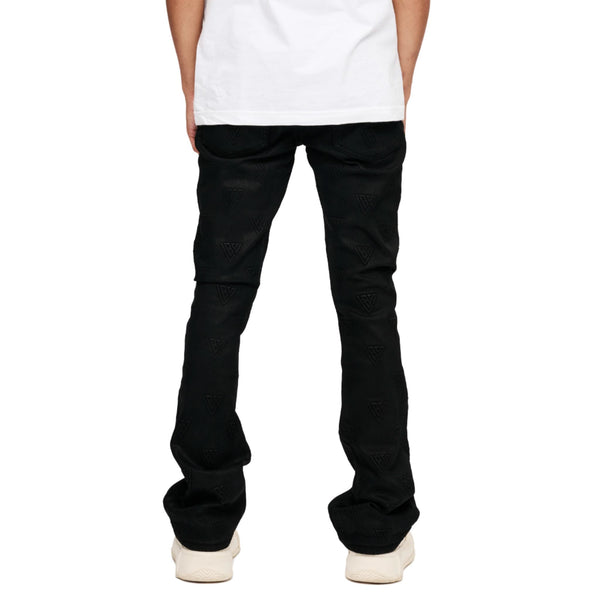 VALABASAS TAGGED STACKED FLARE JEAN