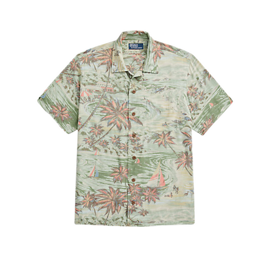 RALPH LAUREN Classic Fit Tropical-Print Camp Shirt