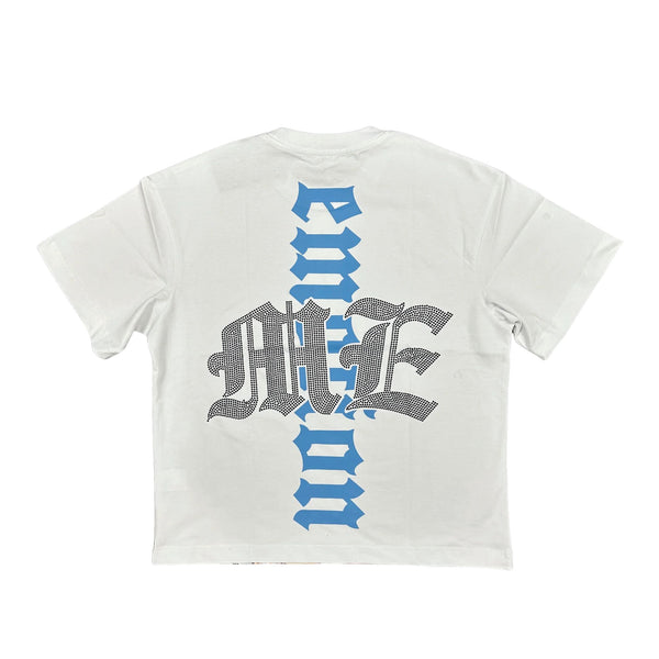 MIXED EMOTION ANGEL RHINESTONES TEE