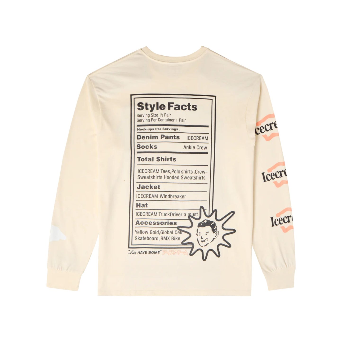 ICE CREAM Style Facts L/S Knit