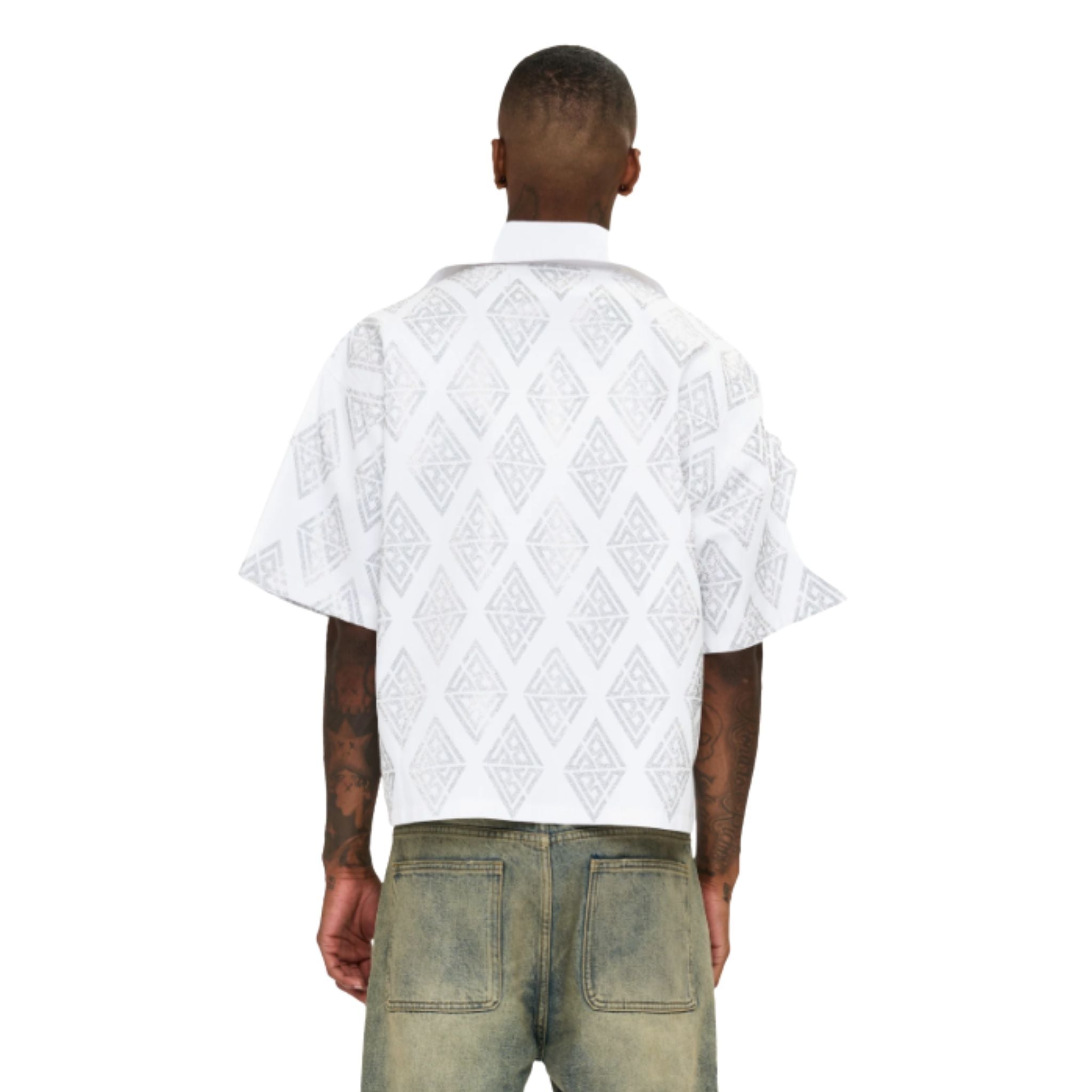 VALABASAS Uplift Button Down White