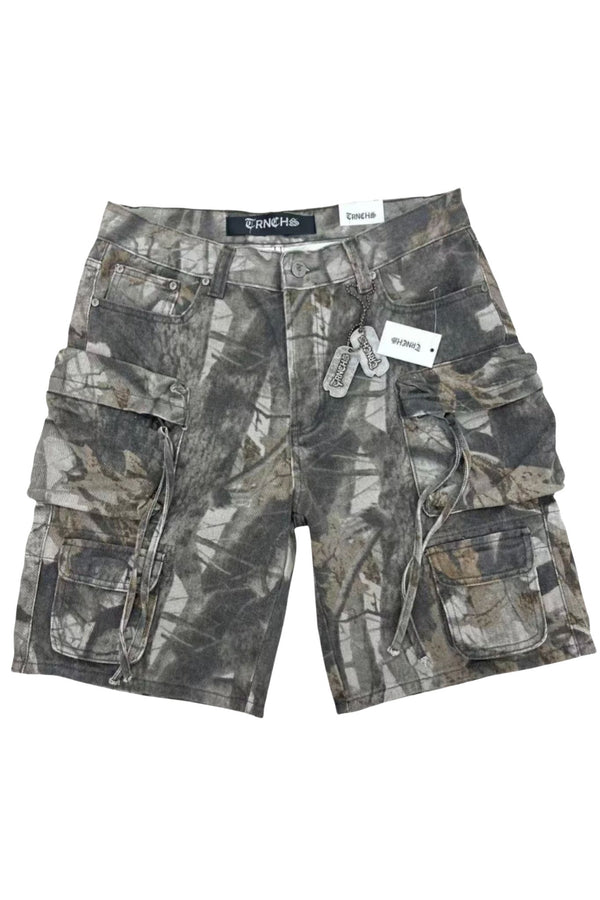 TRNCHS | Ruins Division Blaze Camo Shorts