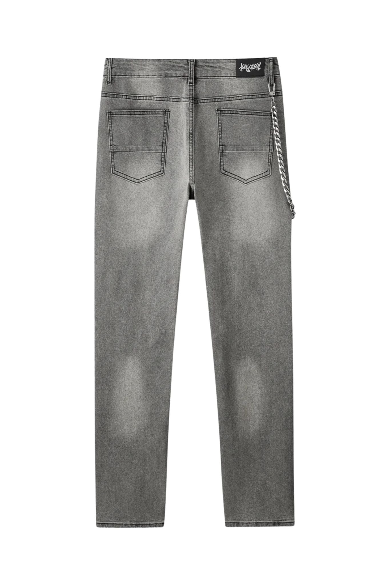 HYDE PARK | Studded Park Velocity Denim Pants - Grey