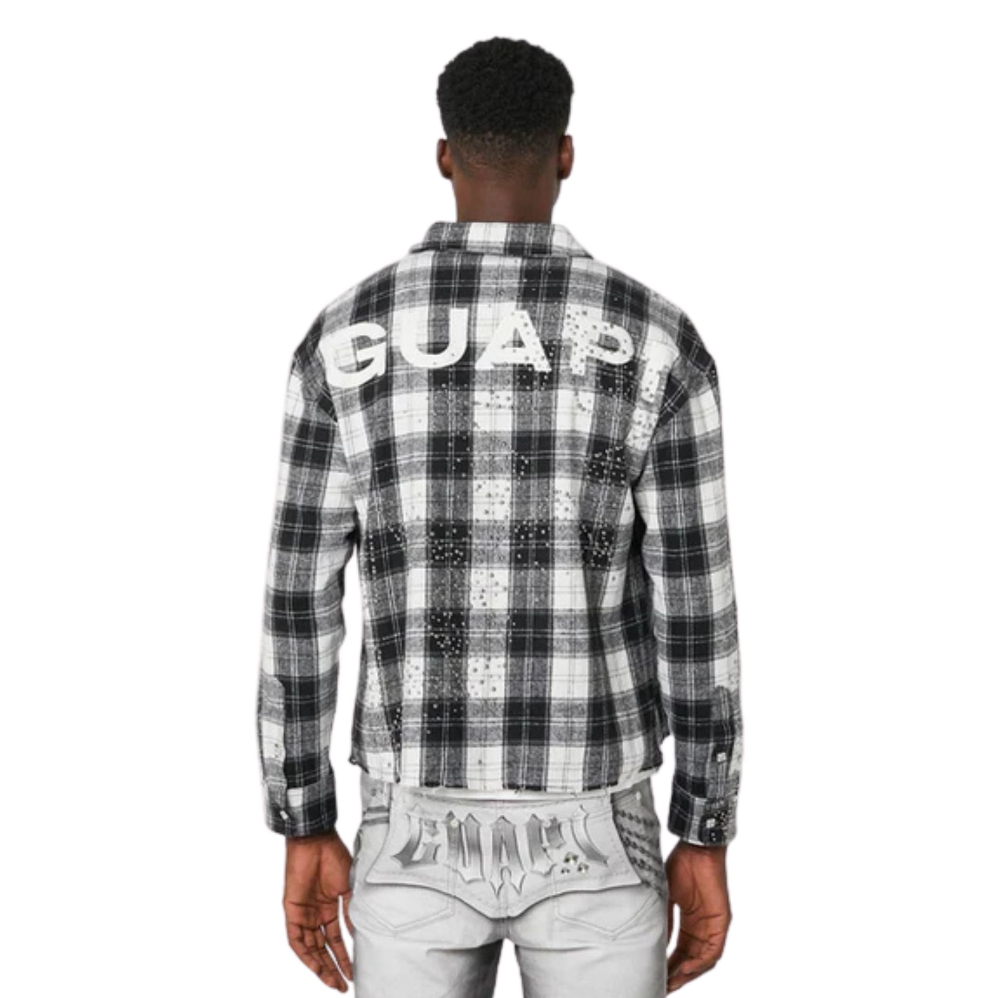 GUAPI CLOUD GREY CROSS FLANNEL