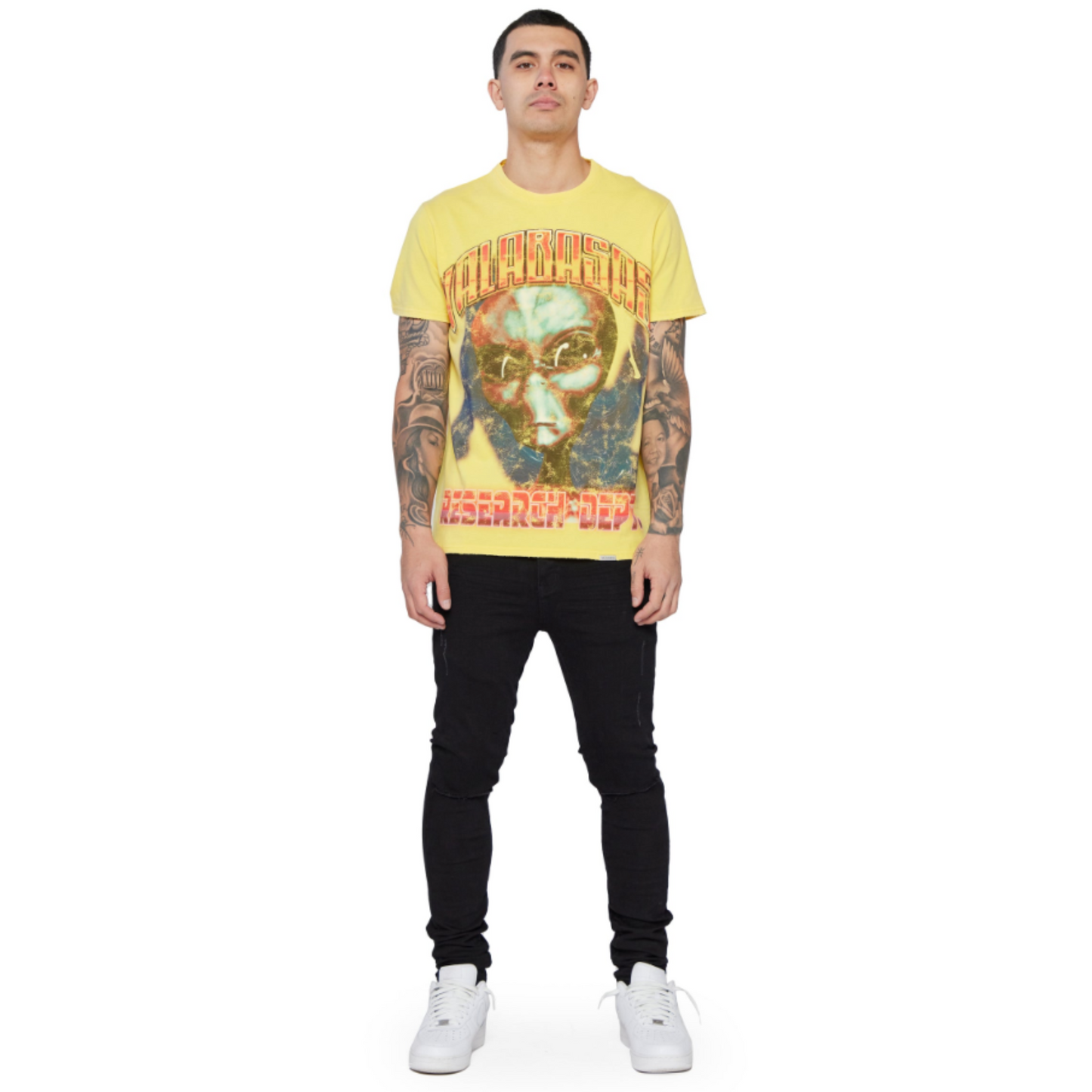 VALABASAS TEE "Come In Peace" VINTAGE YELLOW