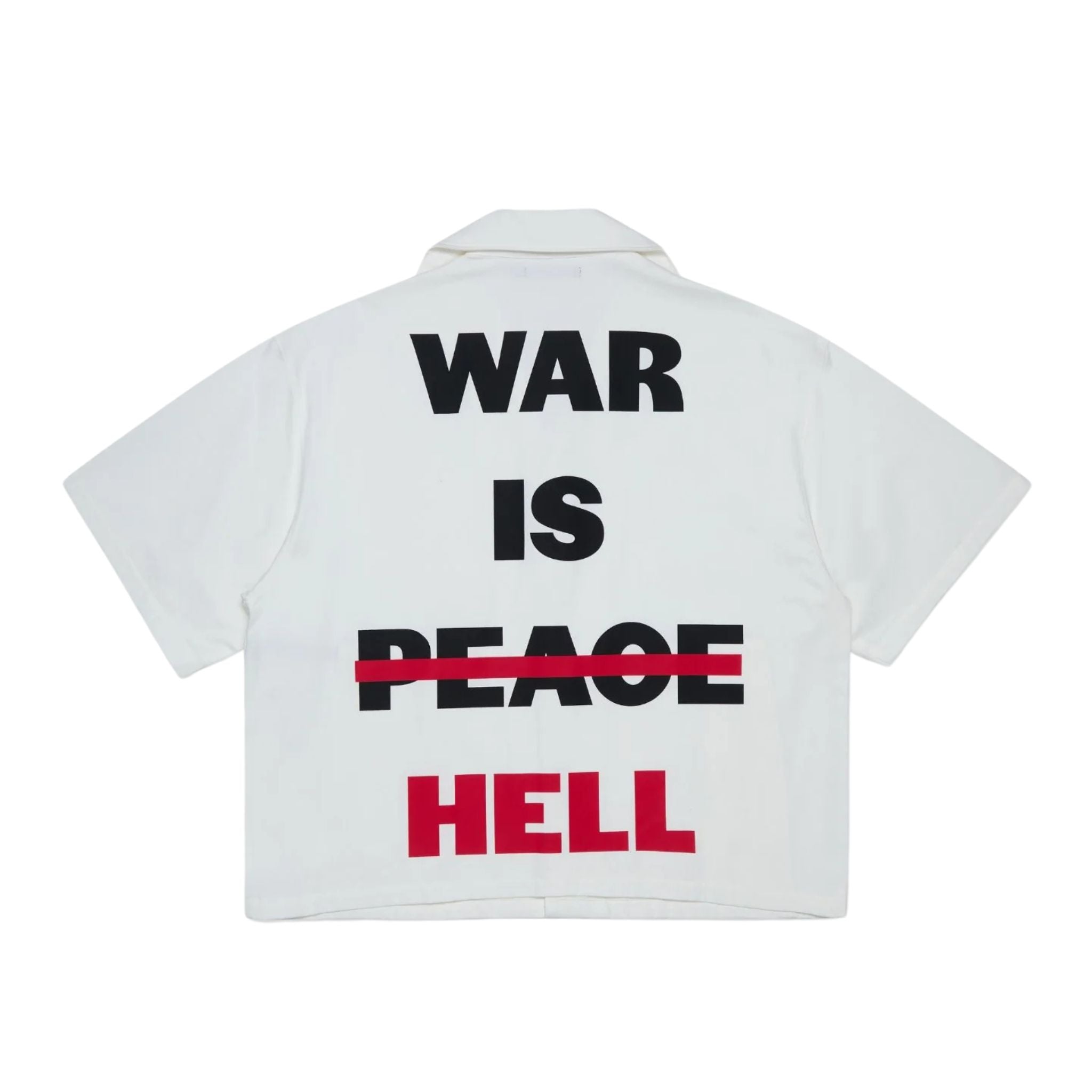 SILNT CHPTRS "NO PEACE" BUTTON DOWN
