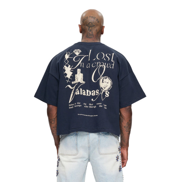 VALABASAS NEVER SLEEP CROPPED TEE