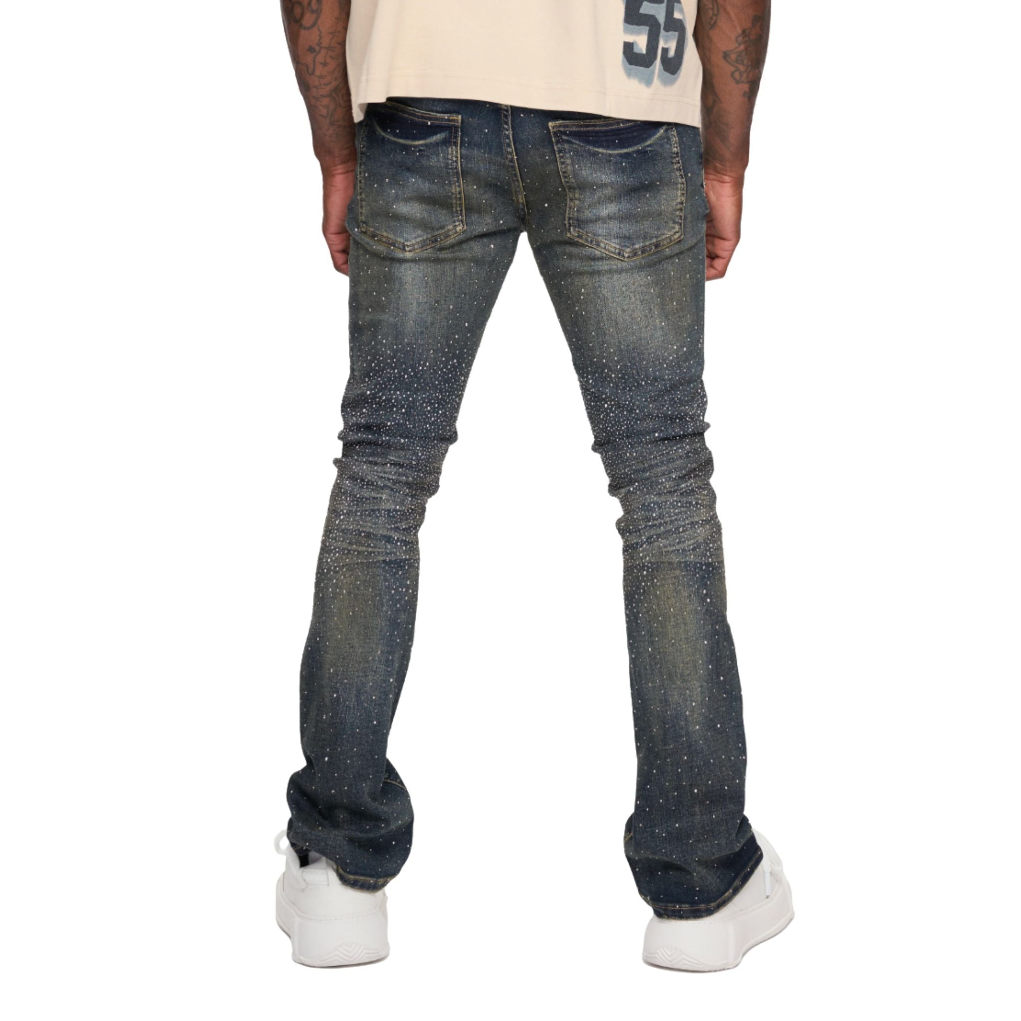 VALABASAS PARREL STACKED FLARE JEAN