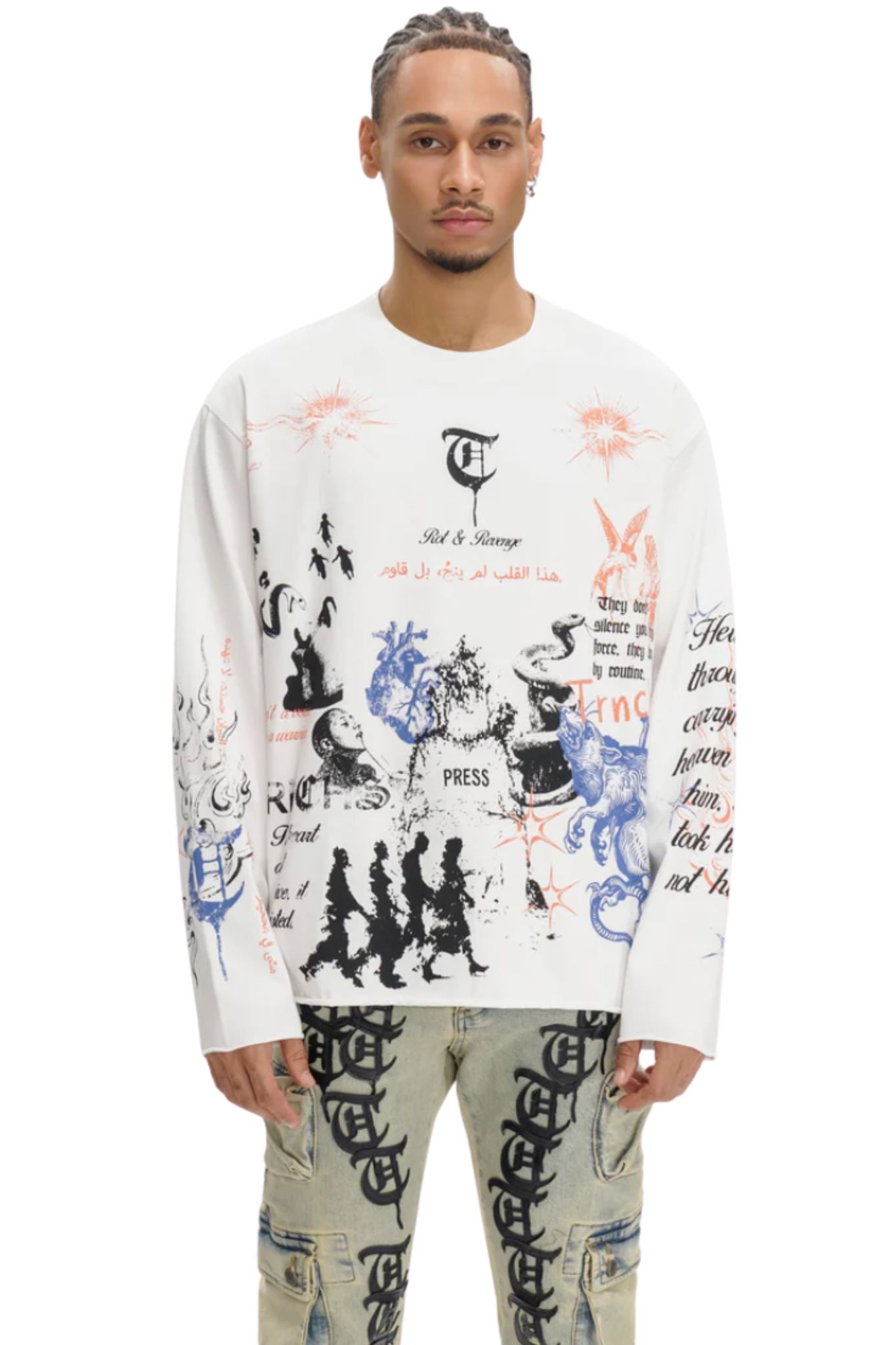TRNCHS | Field Notes Long Sleeve (White)