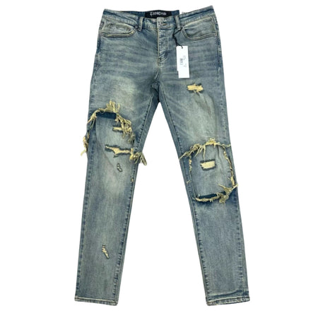 TRNCHS "TA'IZZ" Light Wash Skinny DN