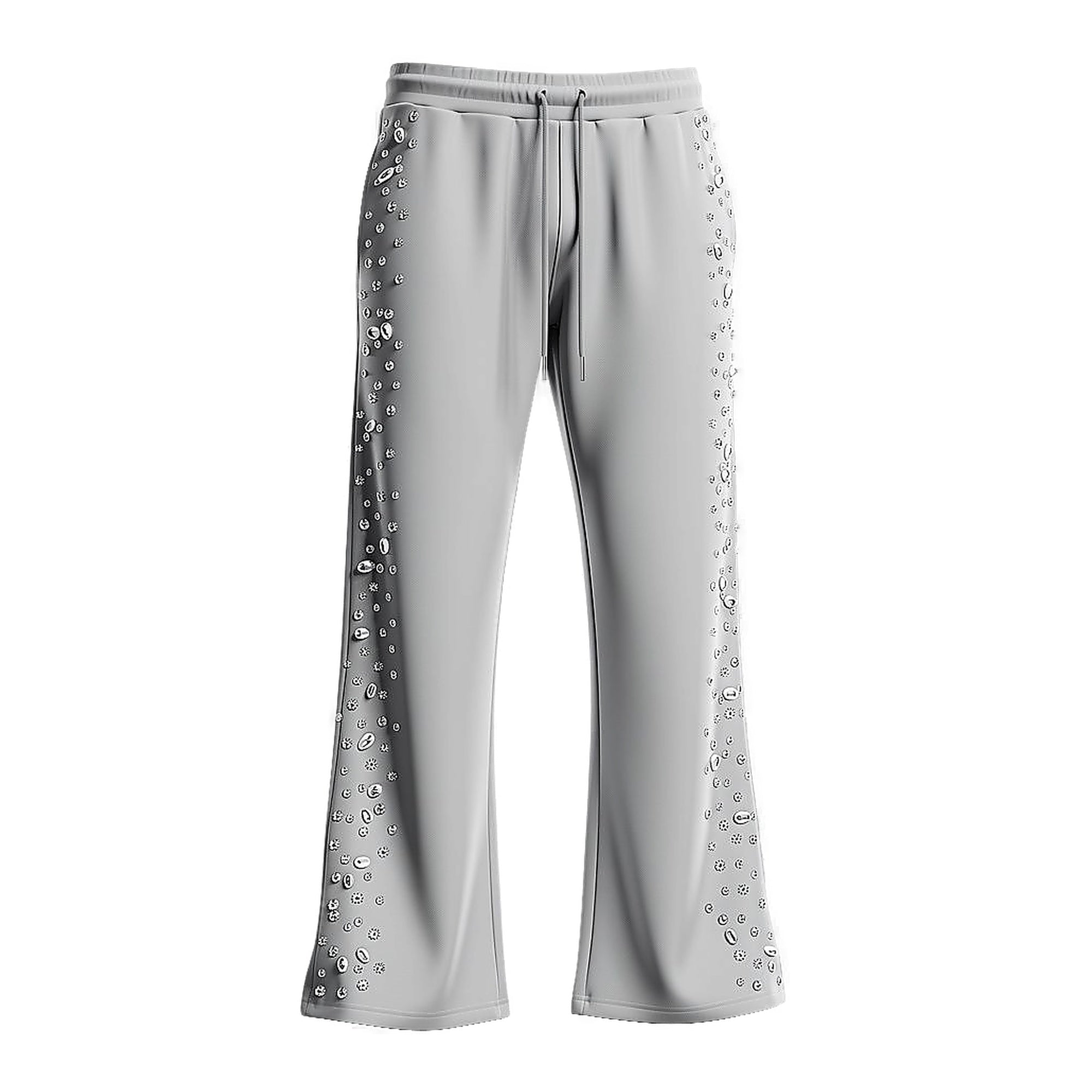 Red Poppy - Men's Sweatpants -  Grey