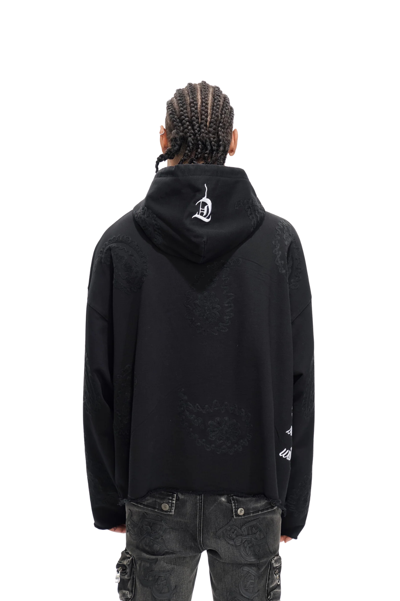 Trnchs | "Paisley Command" Black Hoodie