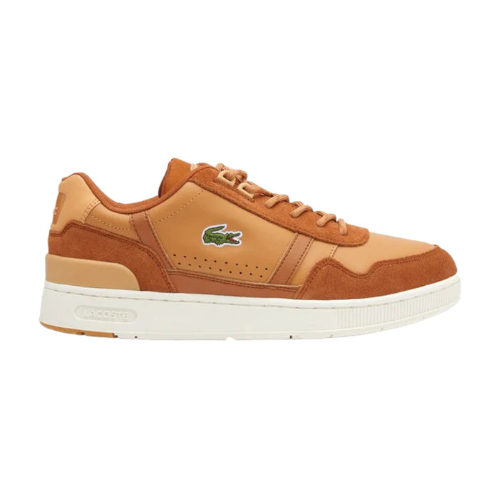 LACOSTE-T-CLIP LEATHER TRAINERS