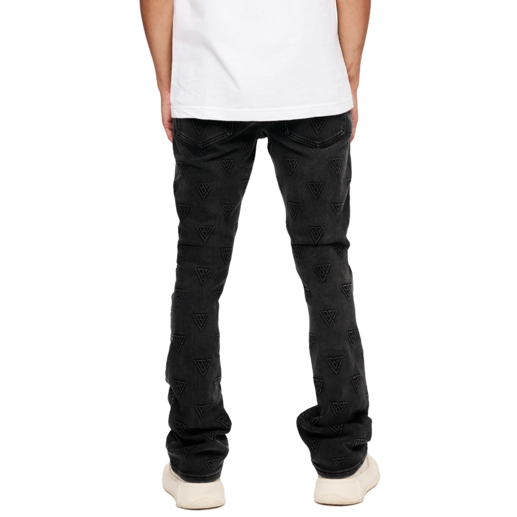 VALABASAS TAGGED STACKED FLARE JEAN