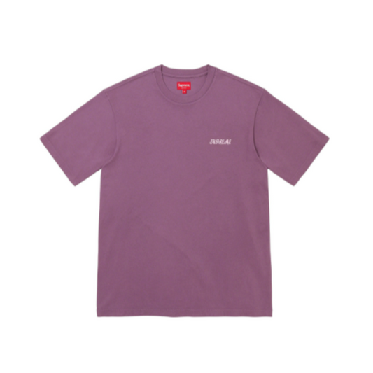 SUPREME Washed Script Short-Sleeve Top 'Purple'