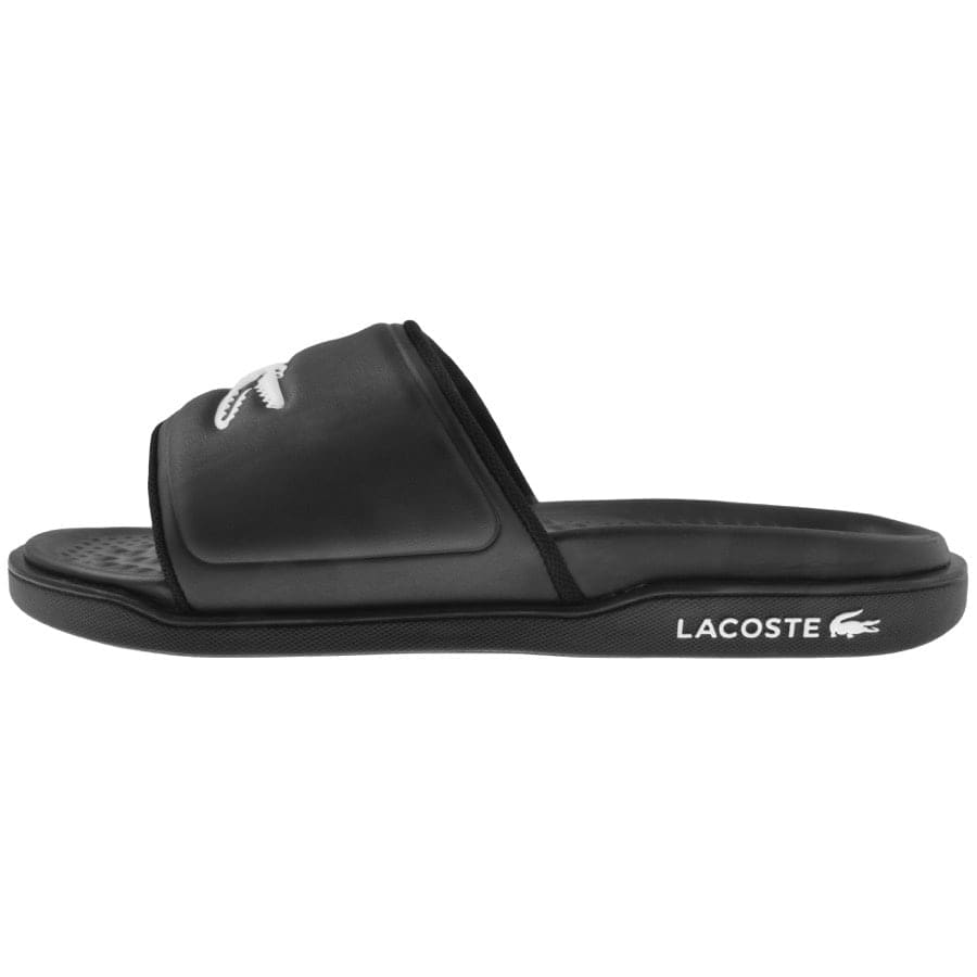 Lacoste Croco Dualiste Sliders Black