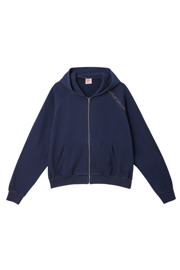 CACTUS VALLEY | Blanket Stitch Zip-Up Hoodie